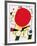 The Red Sun-Joan Miro-Framed Art Print