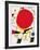 The Red Sun-Joan Miro-Framed Art Print