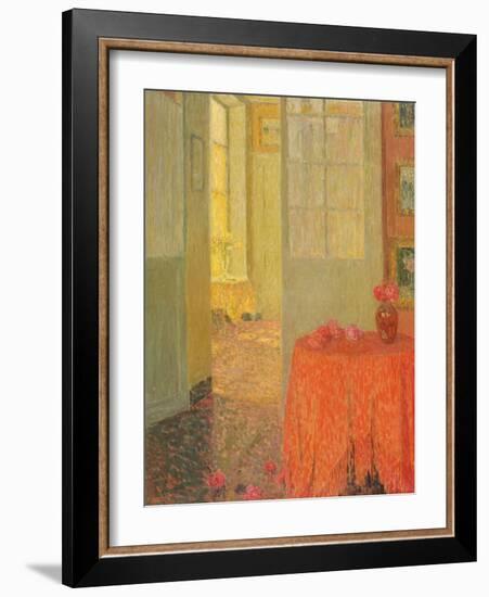 The Red Table Cloth, Versailles, C.1931-Henri Eugene Augustin Le Sidaner-Framed Giclee Print