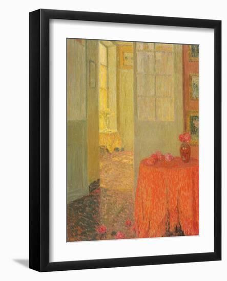 The Red Table Cloth, Versailles, C.1931-Henri Eugene Augustin Le Sidaner-Framed Giclee Print