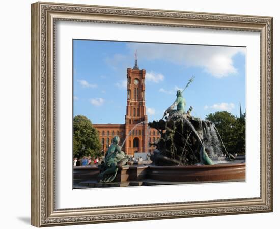 The Red Town Hall (Rotes Rathaus), Berlin, Germany-null-Framed Photographic Print