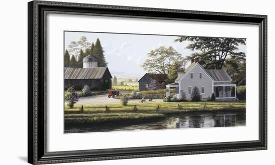 The Red Tractor-Bill Saunders-Framed Giclee Print