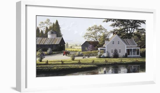 The Red Tractor-Bill Saunders-Framed Giclee Print