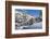 The red train on viaduct surrounded by snowy woods, Cinuos-Chel, Canton of Graubunden, Engadine, Sw-Roberto Moiola-Framed Photographic Print