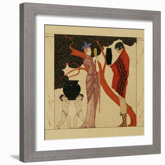 The Red Tree-Georges Barbier-Framed Giclee Print