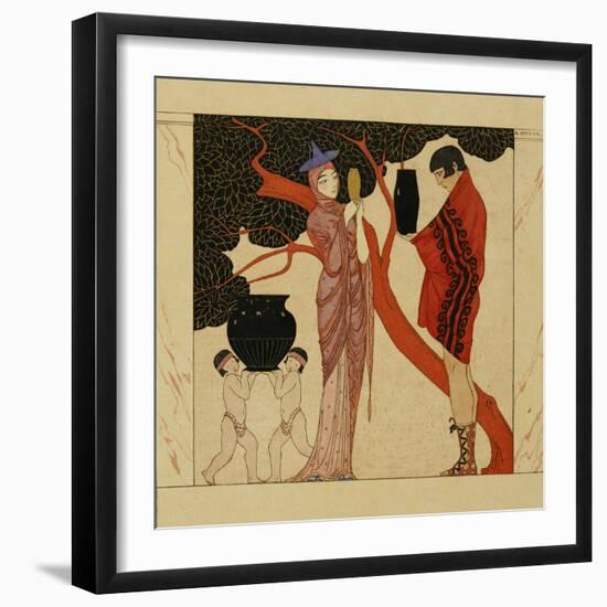 The Red Tree-Georges Barbier-Framed Giclee Print