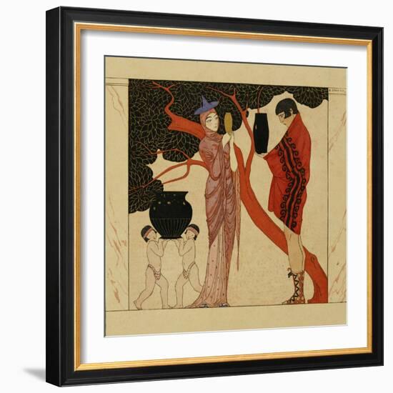 The Red Tree-Georges Barbier-Framed Giclee Print