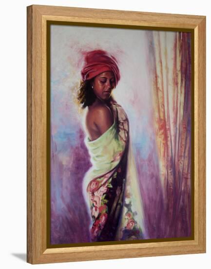 The Red Turban, 2015-Colin Bootman-Framed Premier Image Canvas