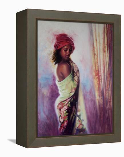 The Red Turban, 2015-Colin Bootman-Framed Premier Image Canvas