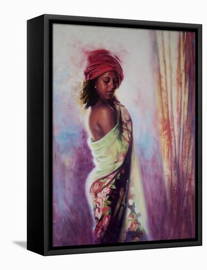 The Red Turban, 2015-Colin Bootman-Framed Premier Image Canvas