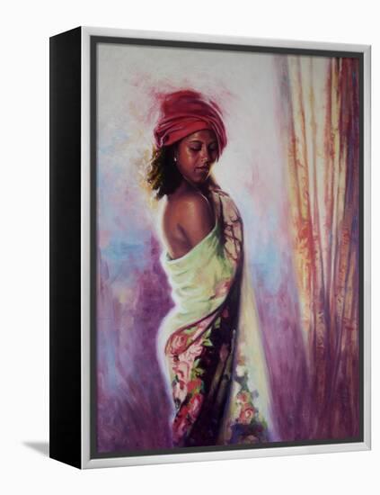 The Red Turban, 2015-Colin Bootman-Framed Premier Image Canvas