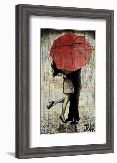 The Red Umbrella-Loui Jover-Framed Giclee Print