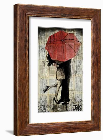 The Red Umbrella-Loui Jover-Framed Giclee Print