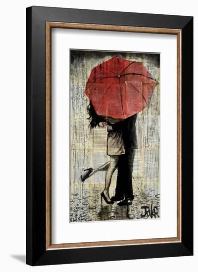 The Red Umbrella-Loui Jover-Framed Giclee Print