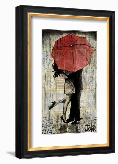 The Red Umbrella-Loui Jover-Framed Giclee Print