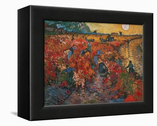 The red Vineyard at Arles,1888. Canvas,73 x 91 cm.-Vincent van Gogh-Framed Premier Image Canvas