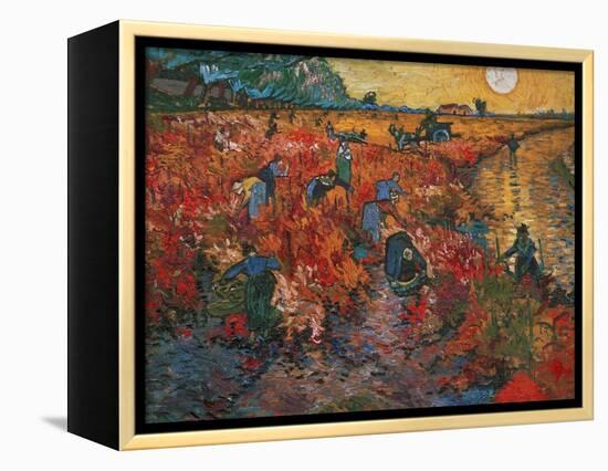 The red Vineyard at Arles,1888. Canvas,73 x 91 cm.-Vincent van Gogh-Framed Premier Image Canvas