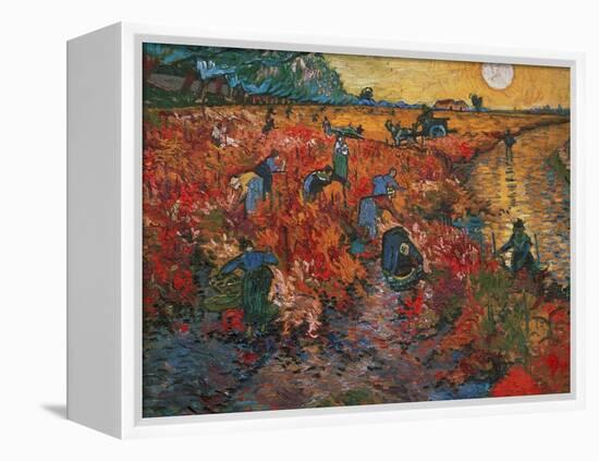 The red Vineyard at Arles,1888. Canvas,73 x 91 cm.-Vincent van Gogh-Framed Premier Image Canvas