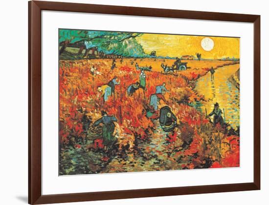 The Red Vineyard at Arles, c.1888-Vincent van Gogh-Framed Art Print