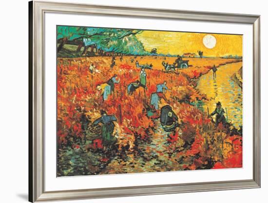 The Red Vineyard at Arles, c.1888-Vincent van Gogh-Framed Art Print