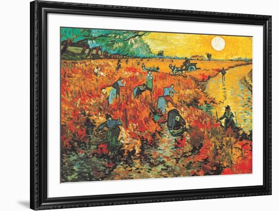 The Red Vineyard at Arles, c.1888-Vincent van Gogh-Framed Art Print