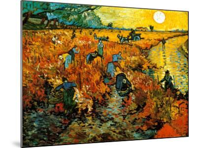 The Red Vineyard At Arles C 1888 Mounted Print By Vincent Van Gogh Art Com