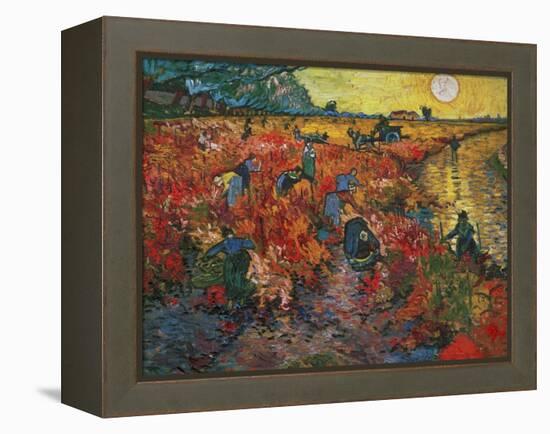 The Red Vineyard at Arles, c.1888-Vincent van Gogh-Framed Premier Image Canvas