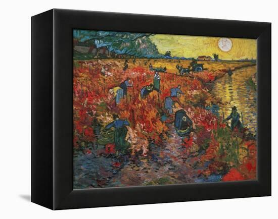 The Red Vineyard at Arles, c.1888-Vincent van Gogh-Framed Premier Image Canvas