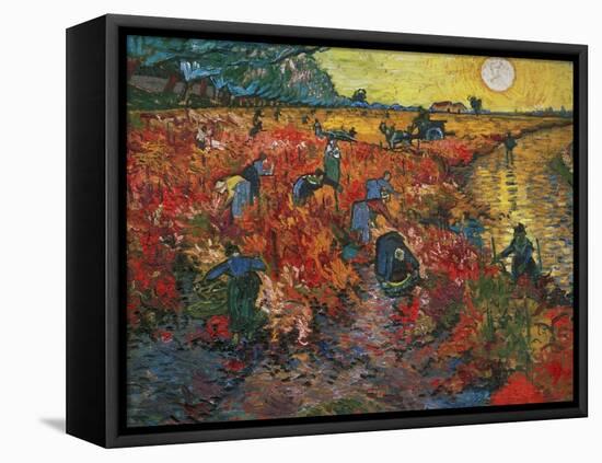 The Red Vineyard at Arles, c.1888-Vincent van Gogh-Framed Premier Image Canvas