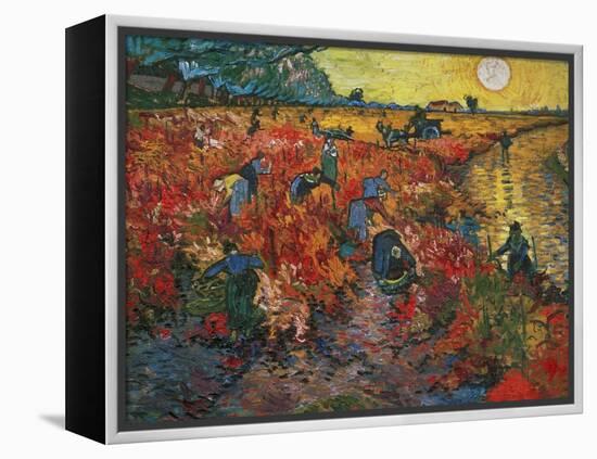 The Red Vineyard at Arles, c.1888-Vincent van Gogh-Framed Premier Image Canvas