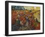 The Red Vineyard in Arles, 1888-Vincent van Gogh-Framed Giclee Print