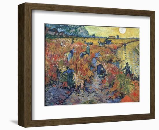 The Red Vineyards at Arles, 1888-Vincent van Gogh-Framed Giclee Print