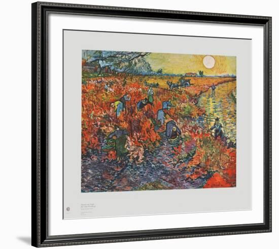 The Red Vineyards-Vincent van Gogh-Framed Collectable Print