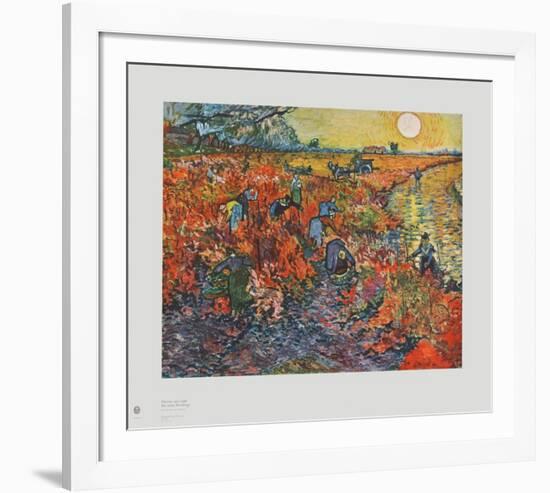 The Red Vineyards-Vincent van Gogh-Framed Collectable Print