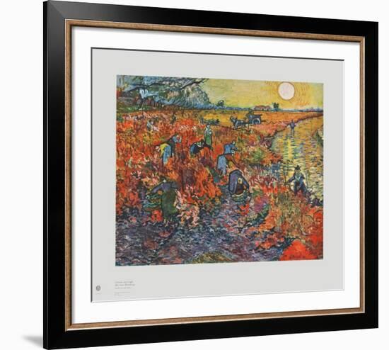 The Red Vineyards-Vincent van Gogh-Framed Collectable Print