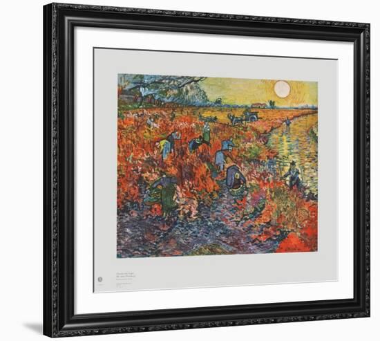 The Red Vineyards-Vincent van Gogh-Framed Collectable Print