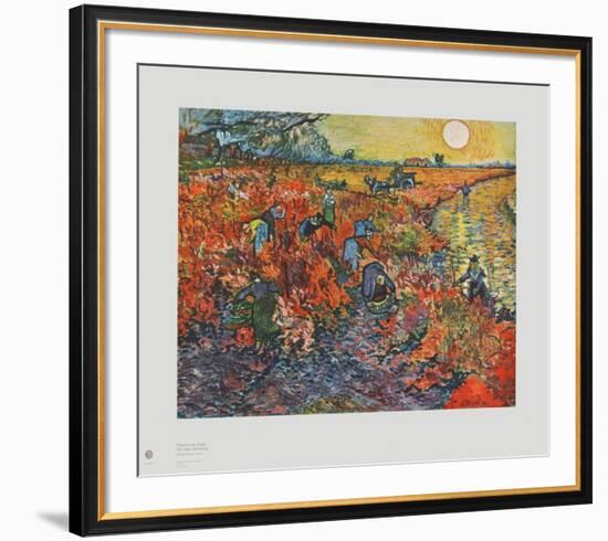 The Red Vineyards-Vincent van Gogh-Framed Collectable Print