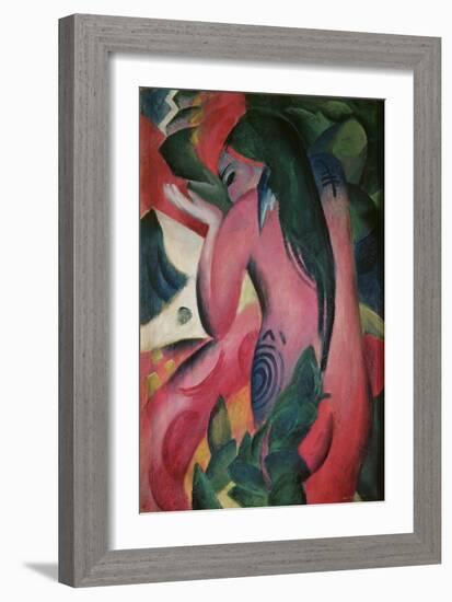 The Red Woman, 'Rote Frau', 1912-Franz Marc-Framed Giclee Print