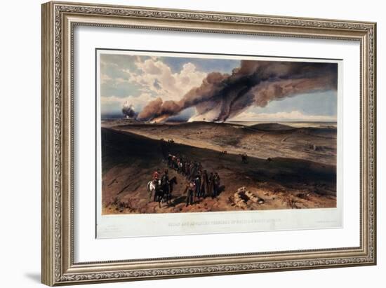 The Redan and the British Trenches-William Simpson-Framed Giclee Print