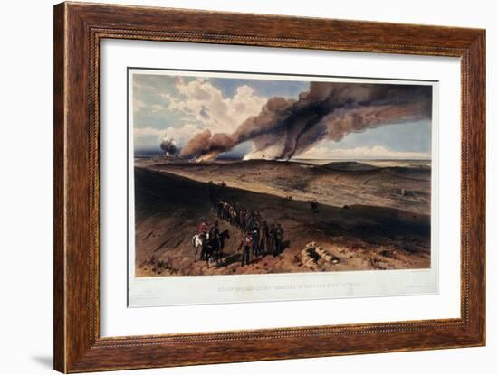 The Redan and the British Trenches-William Simpson-Framed Giclee Print