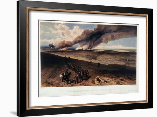 The Redan and the British Trenches-William Simpson-Framed Giclee Print