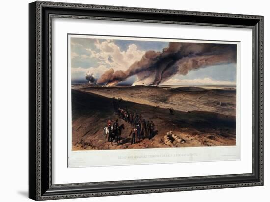 The Redan and the British Trenches-William Simpson-Framed Giclee Print