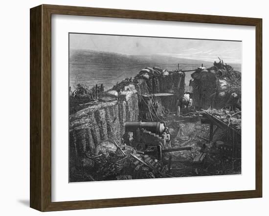 The Redan, View of a Portion of the Interior, Crimean War-H Bibby-Framed Giclee Print