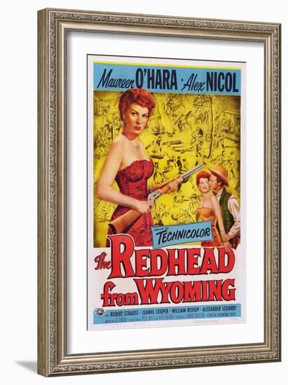The Redhead from Wyoming, Maureen O'Hara, Alex Nichol, 1953-null-Framed Art Print