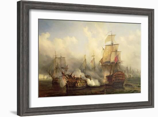 The Redoutable at Trafalgar, 21st October 1805-Auguste Etienne Francois Mayer-Framed Giclee Print