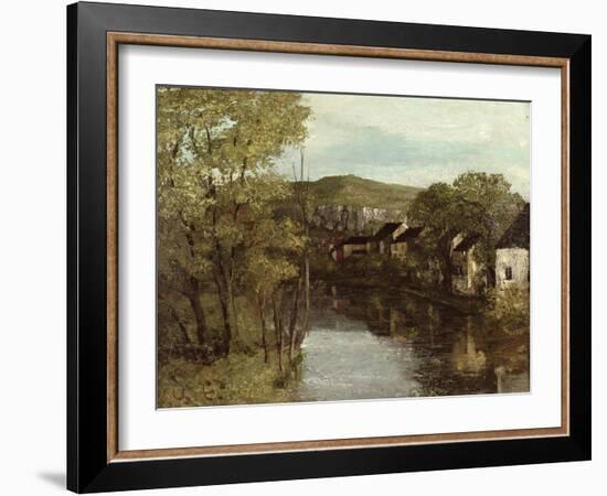 The Reflection of Ornans, c.1872-Gustave Courbet-Framed Giclee Print