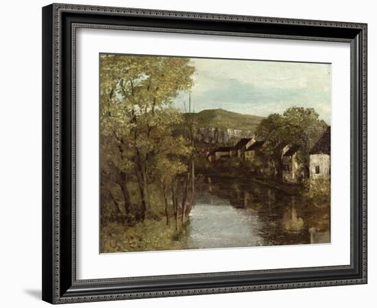 The Reflection of Ornans, c.1872-Gustave Courbet-Framed Giclee Print