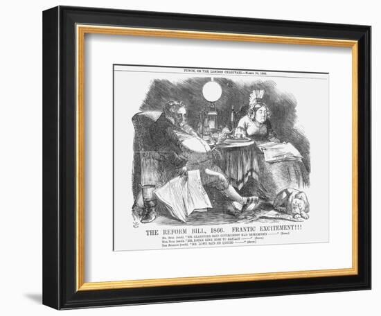 The Reform Bill, 1866, Frantic Excitement!!!, 1866-John Tenniel-Framed Giclee Print