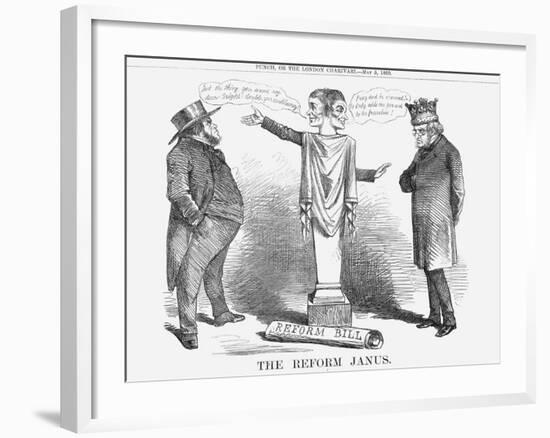 The Reform Janus, 1860-null-Framed Giclee Print