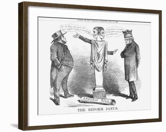 The Reform Janus, 1860-null-Framed Giclee Print